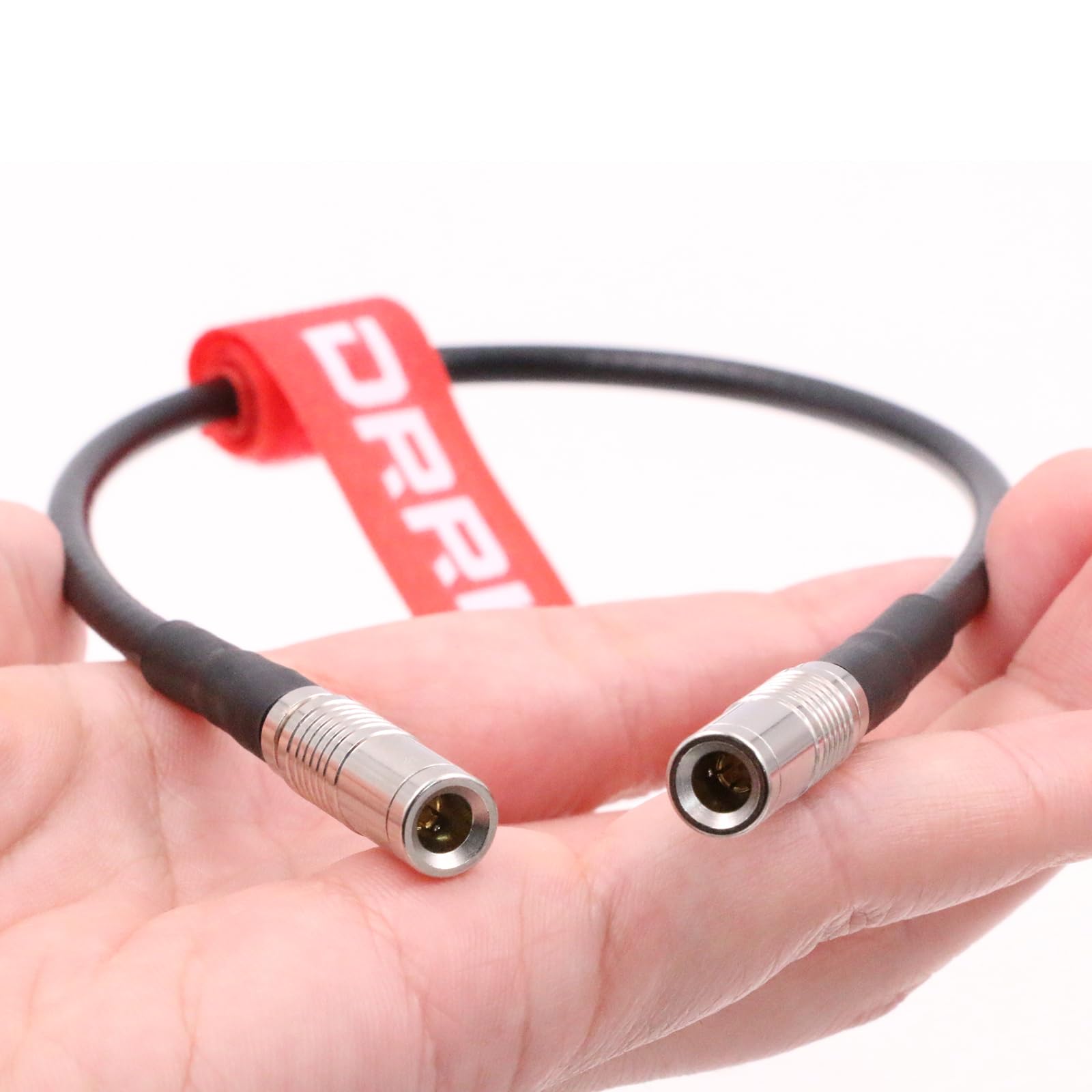 DRRI Atomos UltraSync ONE Timecode/Genlock HD Cable Din 1.0/2.3 to Din 1.0/2.3 for Canon R5C Camera, Red, Din-Din - Image 3