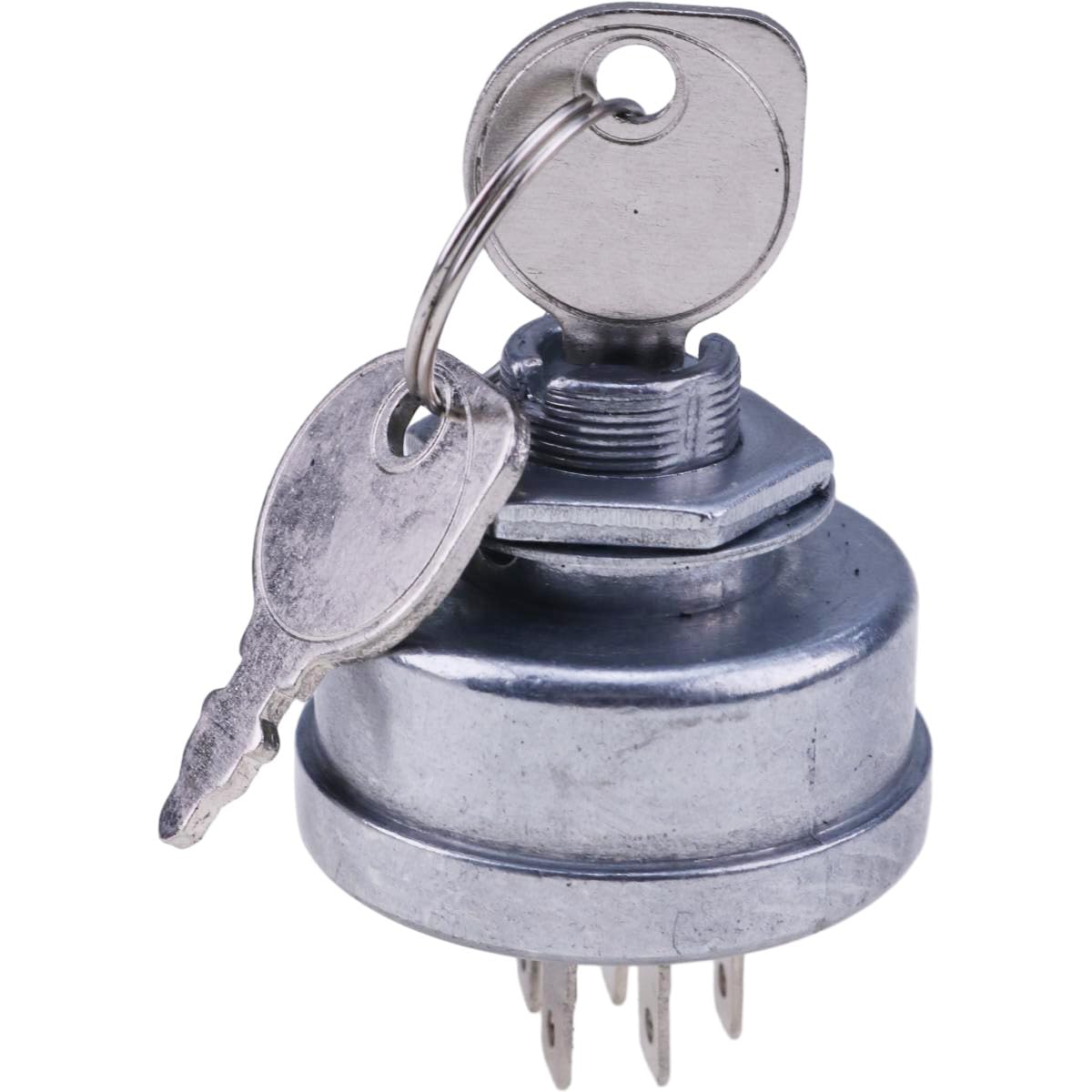 3 Positions 6 Terminals Ignition Switch 430-334 103-0206 104-2541 109-4736 88-9830 Compatible with Exmark Lazer Z Lazer Z XP and Toro Z500 Series Z Master with 60" and 72" Deck Mowers For Grey