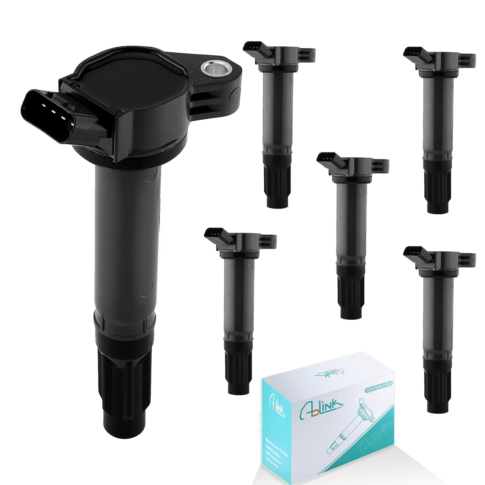 AULINK Set of 6 Ignition Coil Pack for 3.5L V6 Toyota Sienna Avalon Camry Highlander Rav4 Venza Lexus RX350 IS350 ES350 2007 2008 2009 2010 2011 2012