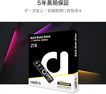 内蔵型SSD Addlink S85 M.2 SSD 2TB Addlink S85 2TB M.2 PCIe NVMe Gen4 Memory Expansion SSD, Speed Up