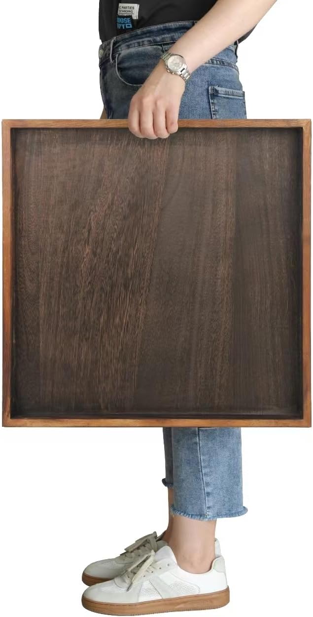 Gurfuy Wood Tray Square 50 Brown