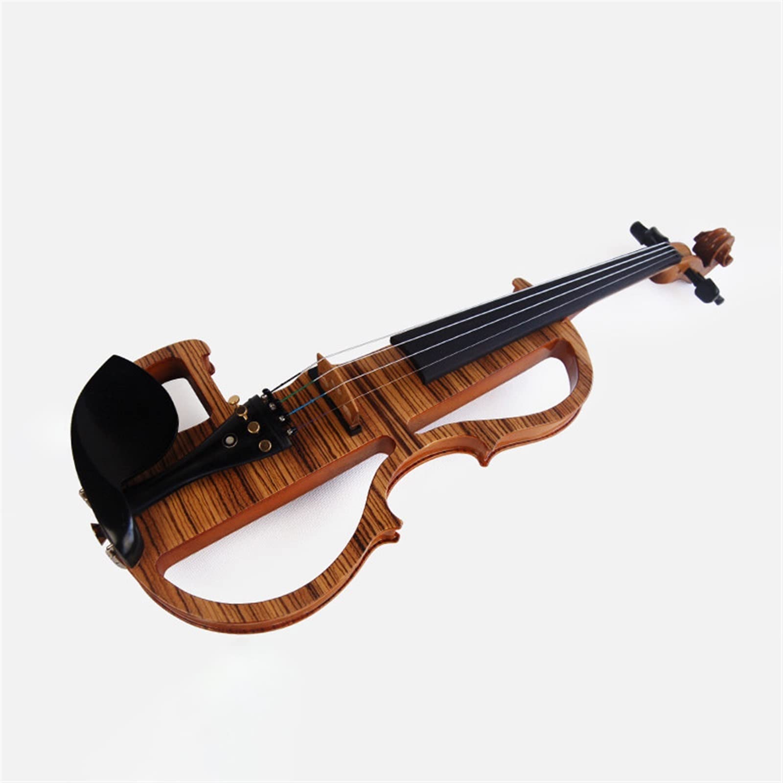 Violino Elettrico 4/4 Violino Artistico Fatto A Mano con Kit di Corde per Arco con Custodia in Ebano Violini per Studenti
