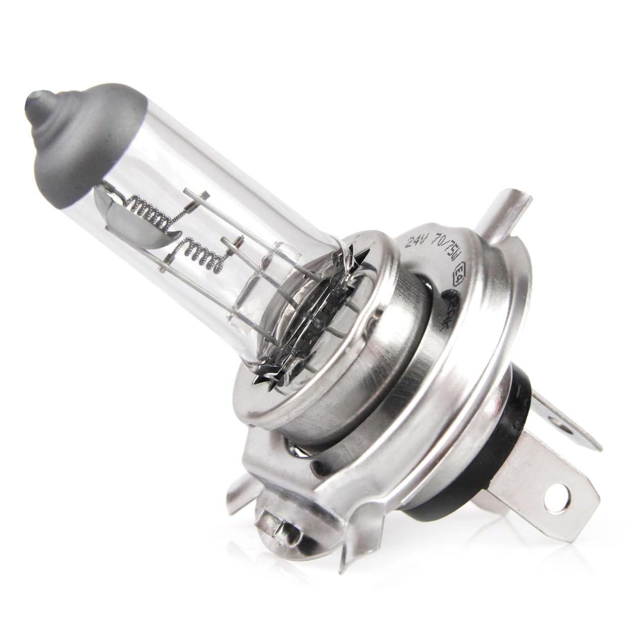 AMIO H4 24V 75/70W Halogenlampen - 20 Stück - 20x 01267 - P43t LKW ECE R37 | Fern- & Abblendlicht Fahrzeugbeleuchtung - UV-Filter - Ersatzlampen für Nutzfahrzeuge - E4 Prüfzeichen
