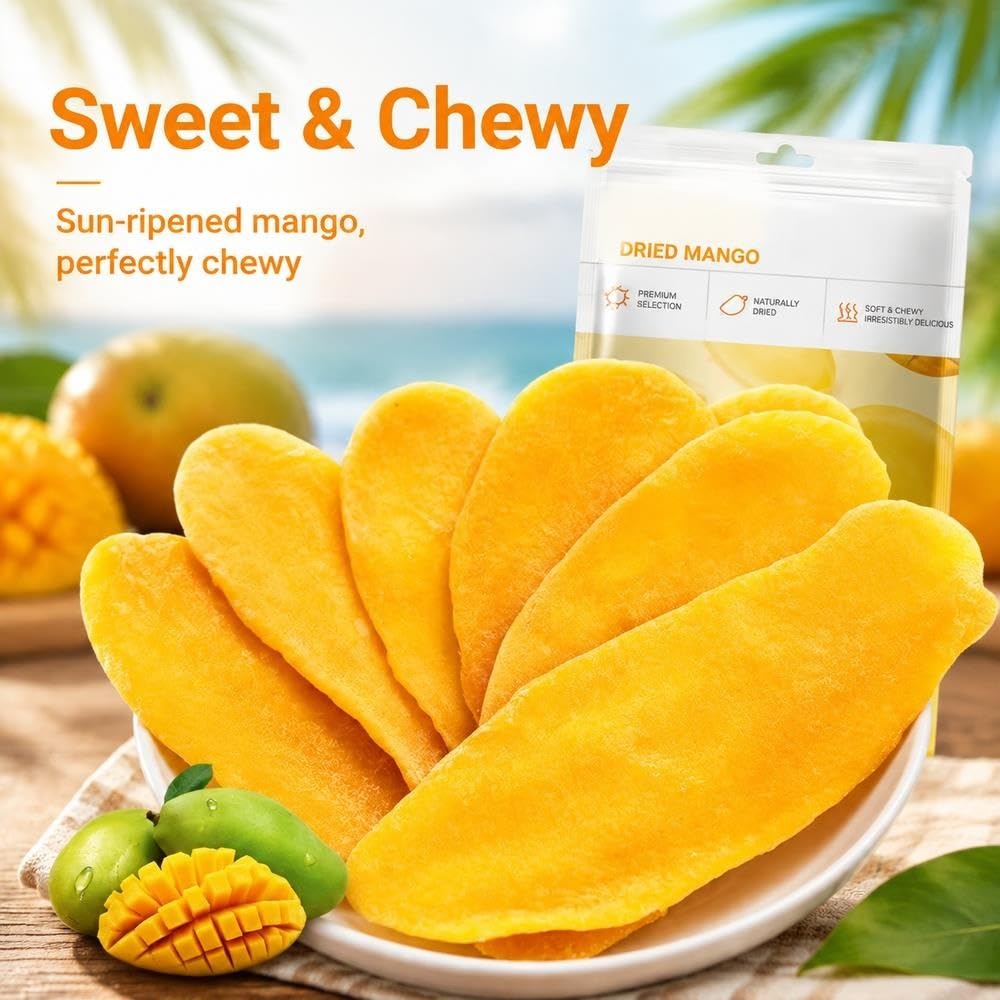 Rodajas de Mango Seco 120g x 2 Bolsas