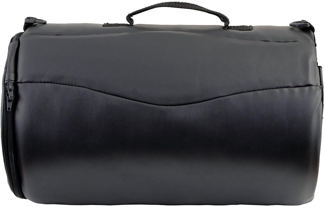 Milwaukee Leather SH631 Medium Black PVC Sissy Bar Duffle Motorcycle Bag - One Size
