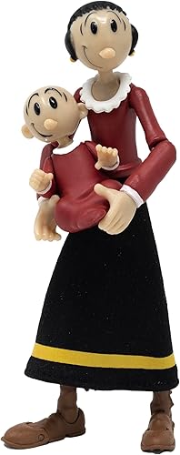 Miniatura 7 de Boss Fight Studio Olive OYL Popeye Classics Wave 1 - Figura de acción altamente articulada con accesorios que incluyen Swee' Pea, falda de tela,
