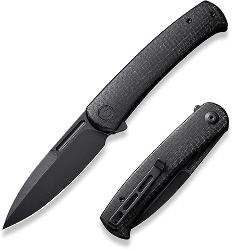 CIVIVI Caetus C21025C-2 - Cuchillo de bolsillo para hombre, cuchillo plegable de bolsillo con clip para regalo ideal 14C28N de 3.48 pulgadas