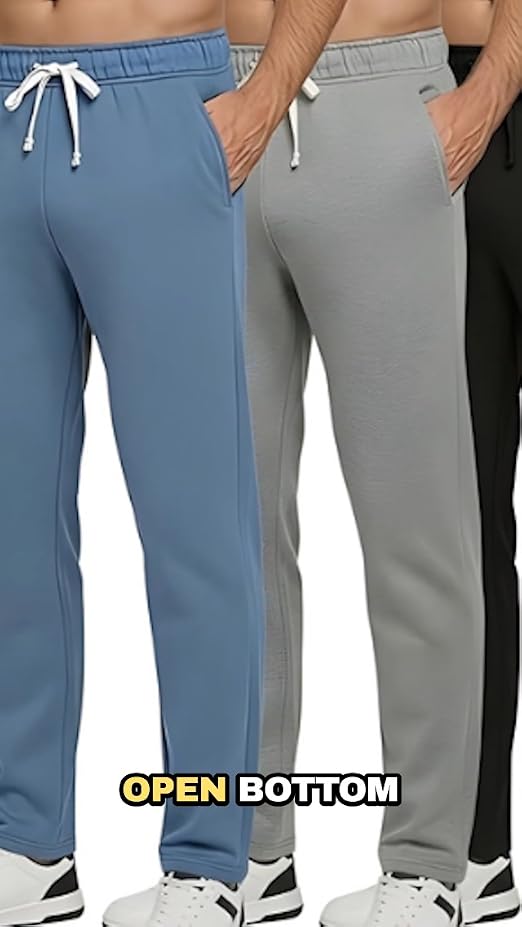Pantaloni Sportivi Da Uomo Real Essentials - Confezione Da 3, Tech Mesh, Tasche, Taglia L - copertina
