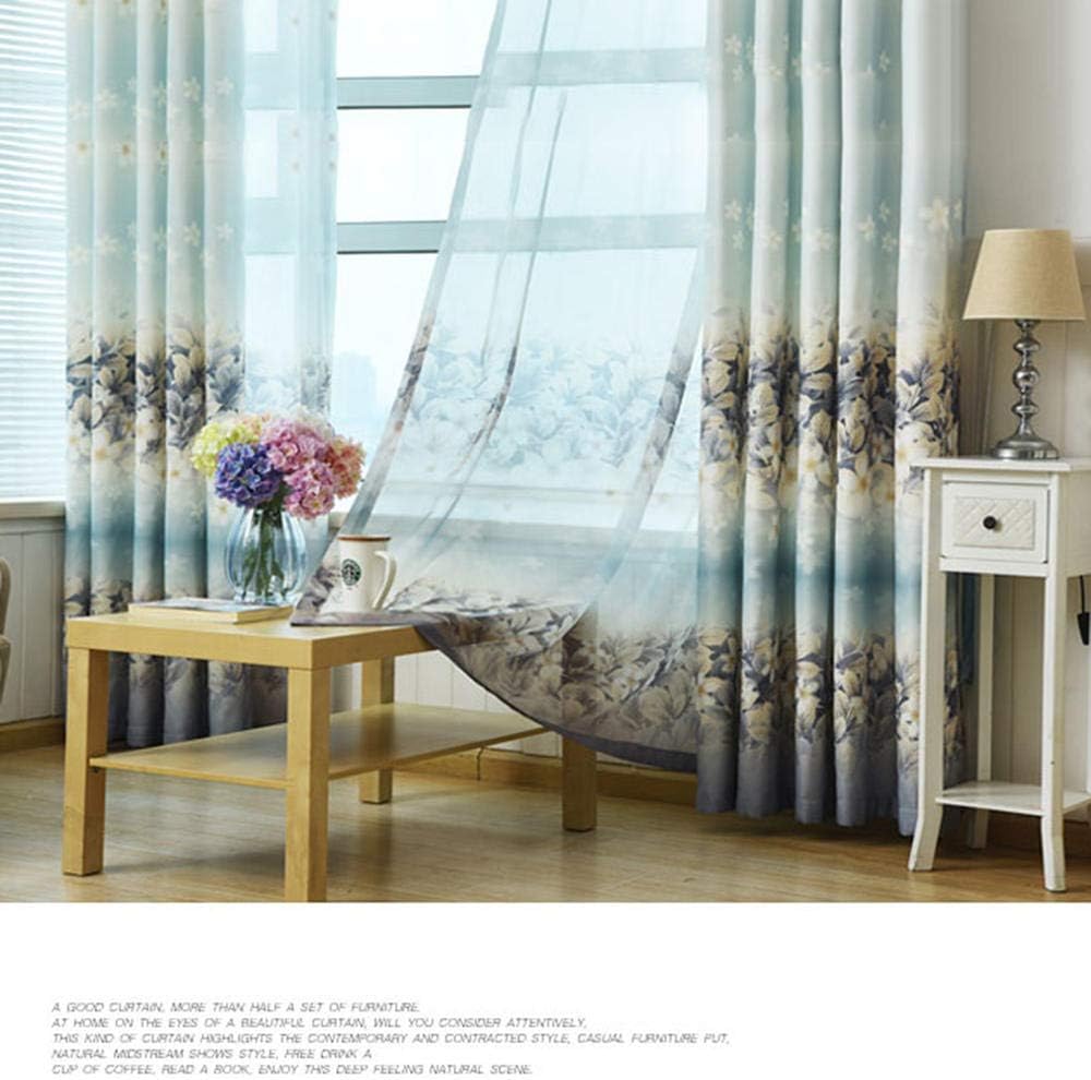 Window Screens Gauze Blackout Cloth Floating Floor-to-Ceiling Screens Living Room Bedroom Perforated@B_150 × 270cm (W × H) × 2 (B 200×270cm(W×H)×2)