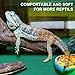 Haull 4 Pcs 24 x 47 Reptile Carpet Pet Terrarium Floor Liners Bedding Substrate Liner Supplies Reptile Cage Mat Tank Accessories for Lizard Bearded Dragon Tortoise Snake Leopard (Green)