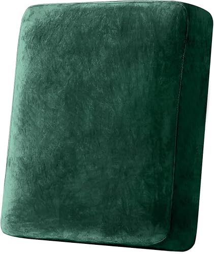 Miniatura 70 de Funda para sofá, funda de cojín de terciopelo elástico de 2 piezas, funda elástica lavable para asiento o respaldo, fundas de asiento de sofá para