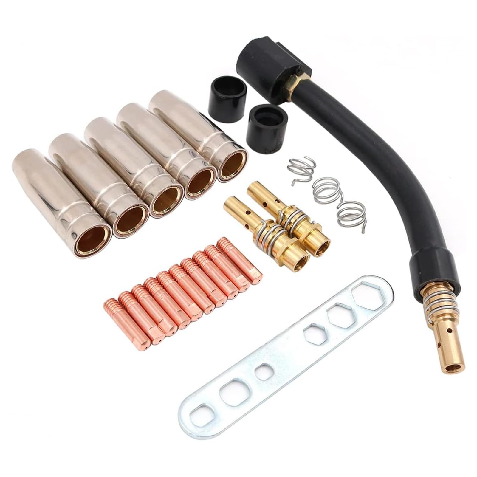 24Piece Welding Kits for 15AK Torch Featuring Nozzle Tip & Tip Holder for Enhances Welding Components