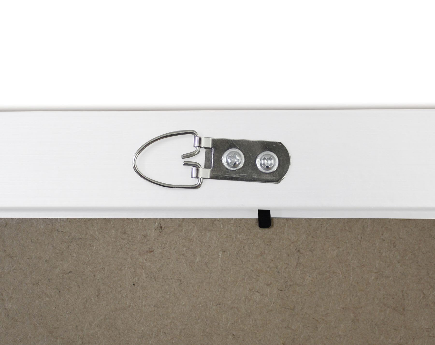 Cornice per poster, decorazione in legno bianco – bianco, in MDF, con parete posteriore e vetro PVC infrangibile, per poster, stampe artistiche, collage e molto altro ancora. Cornice portafoto | 50 x