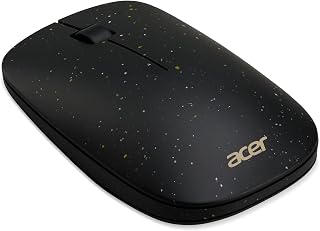 acer Vero Maus AMR020 - Maus kabellos (2.4GHz Funkmaus, 1200 DPI, Smart-Power-Management, ergonomische Maus für rechts und Links Händer, leises Mausrad, 30% PCR-Kunststoffanteil) schwarz