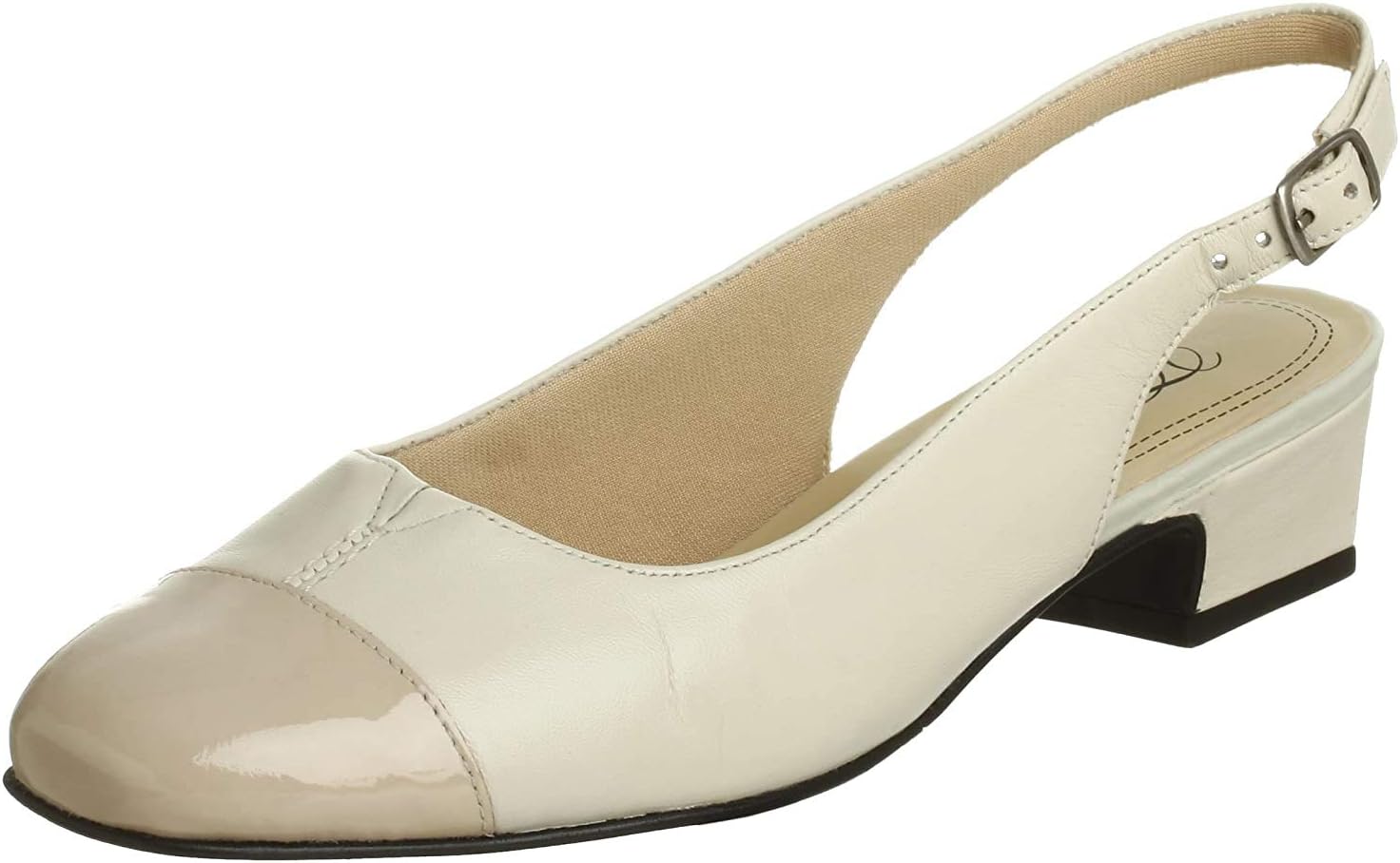 Trotters Women's Dea Slingback Pump,Bone/Taupe,12 M
