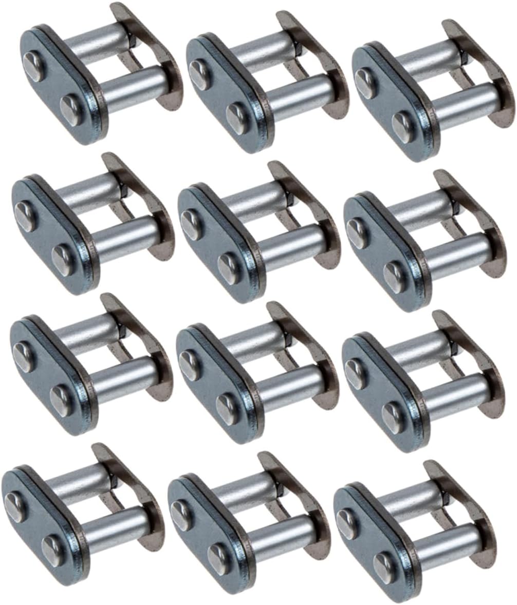 12pcs Atv Chain Repair Links Heavy Duty Motorcycle Chain Buckle Quick Release Connecting Links for Dirt Bikes Mini Bikes Off-road Vehicles