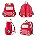 KK CRAFTS Preschool Backpack Toddler Neoprene Animal Schoolbag Lunch backpack for Kids Boys Girls(Fire Engine)