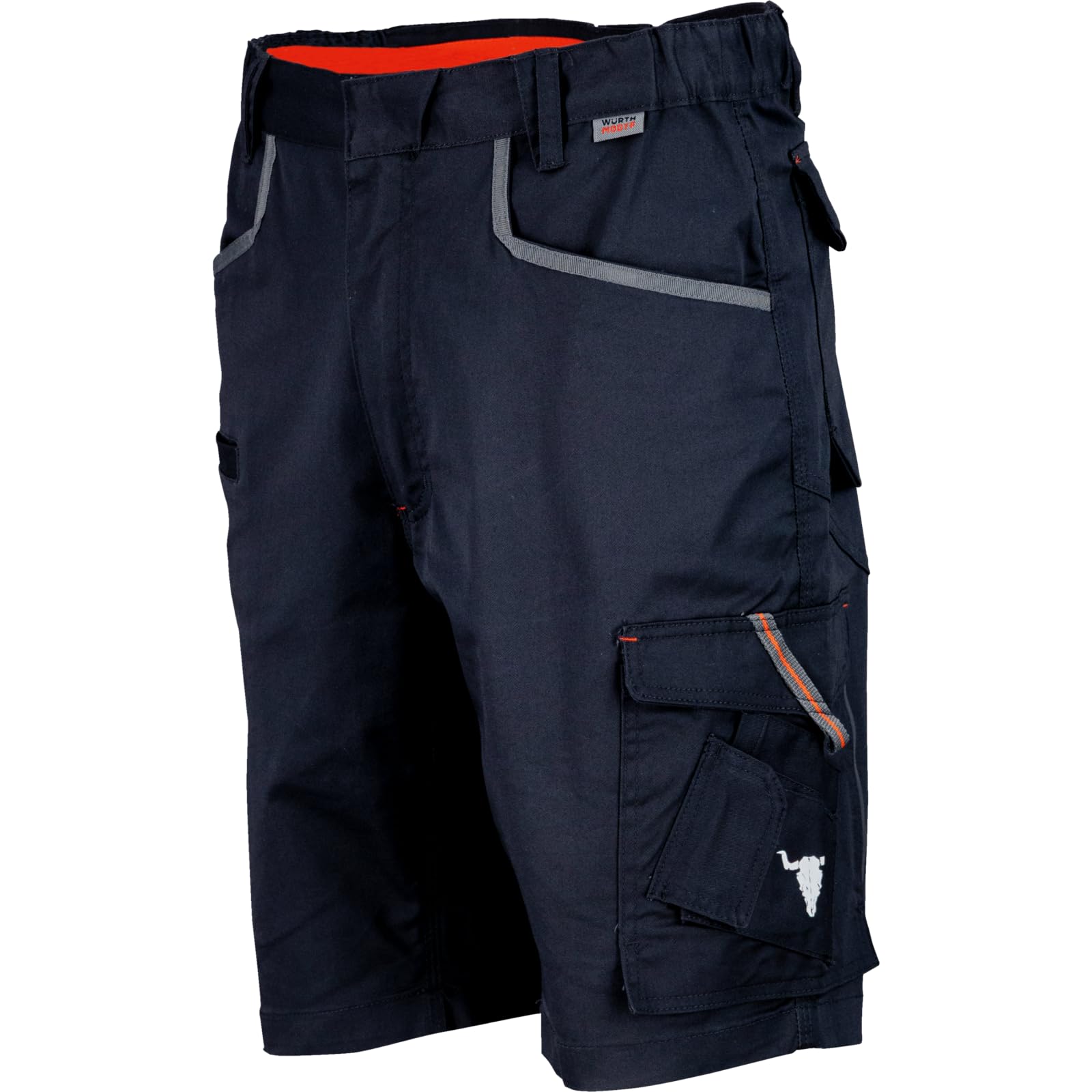WÜRTH MODYF Arbeitsshorts Stretch X für Herren - Wacken Edition - Gr. 40-66 | Kurze Cargo-Arbeitshose – funktionales Design mit viel Stauraum für Werkzeug und Zubehör - ideal fürs Festival