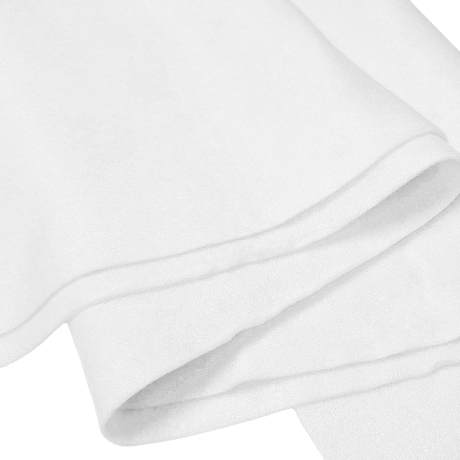 Jtnohx White Felt, Felt Fabric for Crafting Soft Fabric Sheets for Art and Sewing Projects 1.4mm Thick 91x225CM Flexible - Image 4