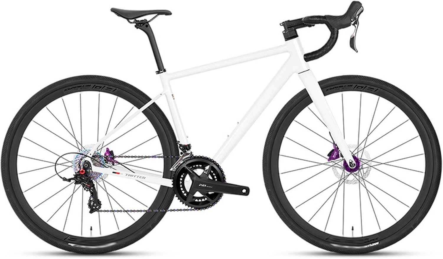 41cm/44cm/47cm/50cm/53cm Bike Frameset with Fork 700C Road Bike Frame Thru Axle 100/142MM Aluminum Alloy Bike Frame Disc Brake Internal Routing