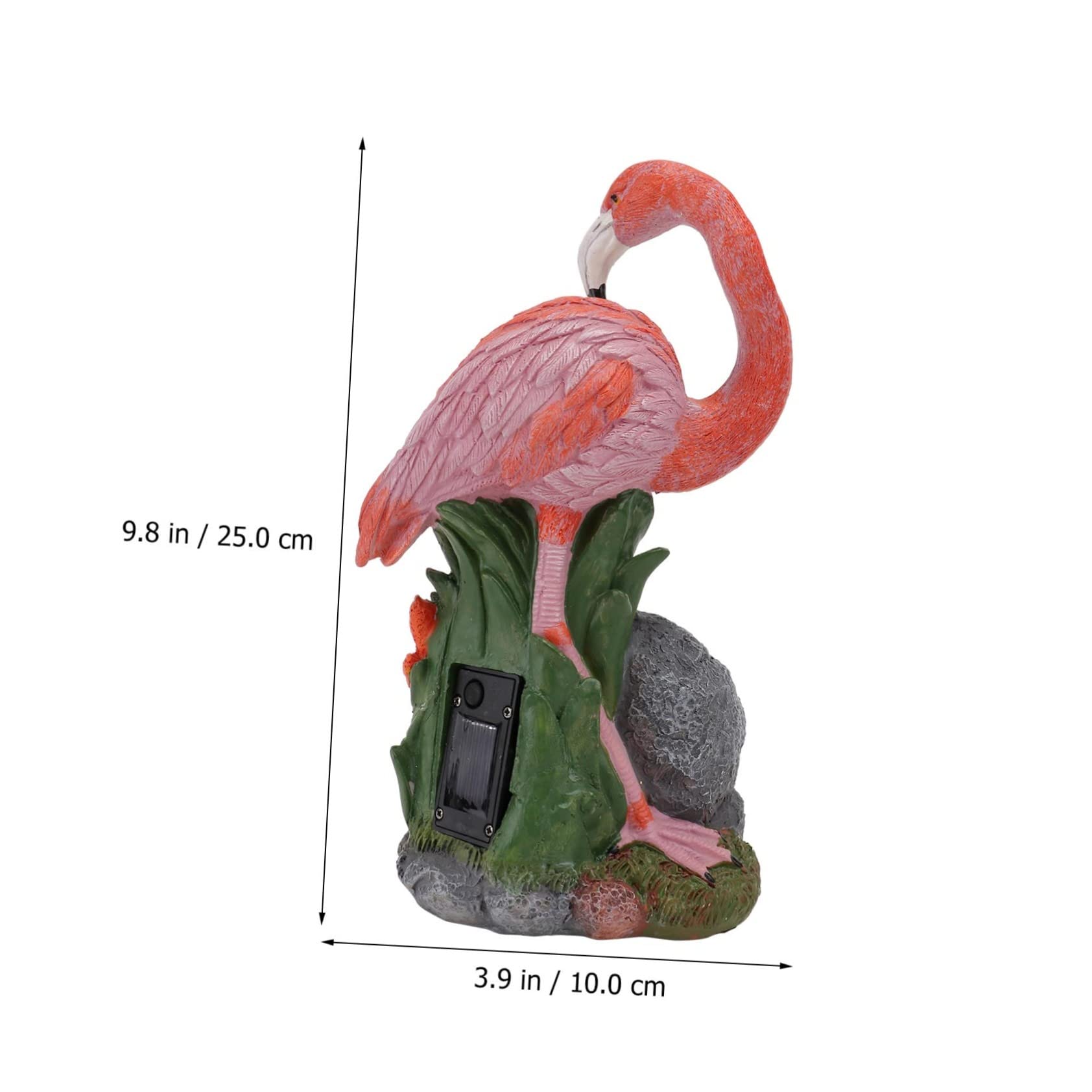 Fenicottero da Giardino Solare in Resina Rosa Decorativo
