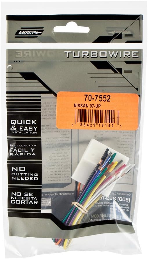 Metra 71-7552 Radio Wiring Harness for Nissan 2007-up/Select Subaru 2008-up & Metra 70-7552 Radio Wiring Harness for Nissan 2007-Up/Select Subaru 2008-Up