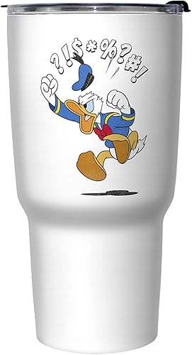 Disney Donald Jump - Taza de viaje aislada de acero inoxidable, 27 onzas, multicolor Disney Donald Jump - Taza de viaje aislada de acero inoxidable, 27 onzas, multicolor