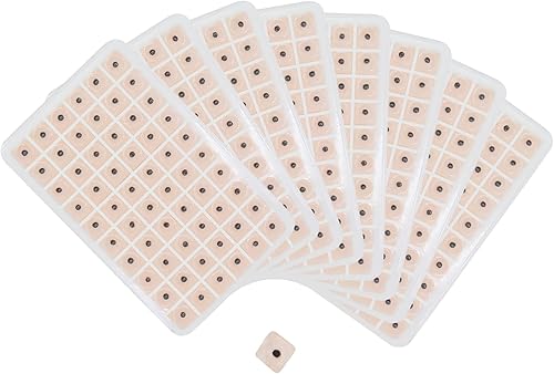 Miniatura 4 de Kit de calcomanías auriculares, kit de acupuntura con semillas de orejas, 420 unidades, gráfico de oído, pinzas