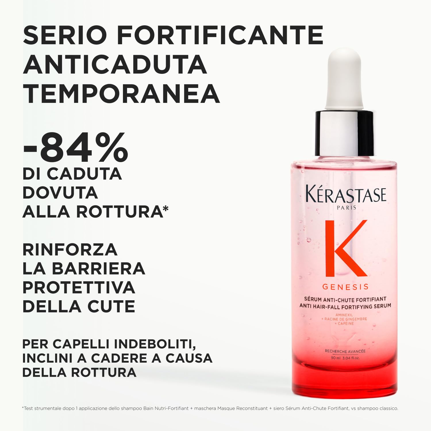 Kérastase, Genesis, Siero Fortificante Anti-Caduta, Trattamento Senza Risciacquo, Per Capelli Fini & Indeboliti, Anti-Chute Fortifiant, 90 ml