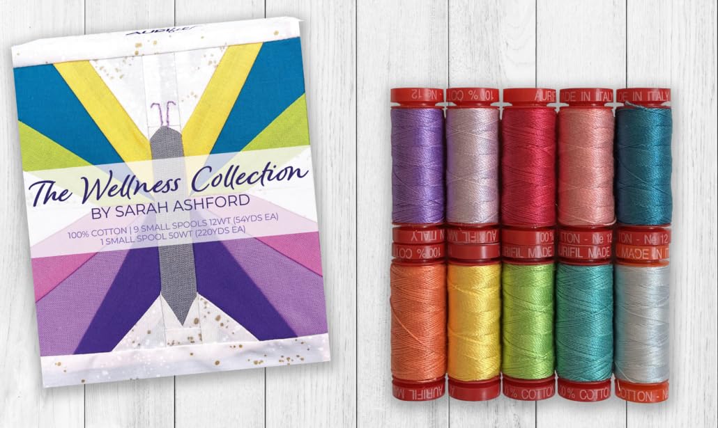 Bobines de coton Sarah Ashford lot de 12 pour couture et patchwork