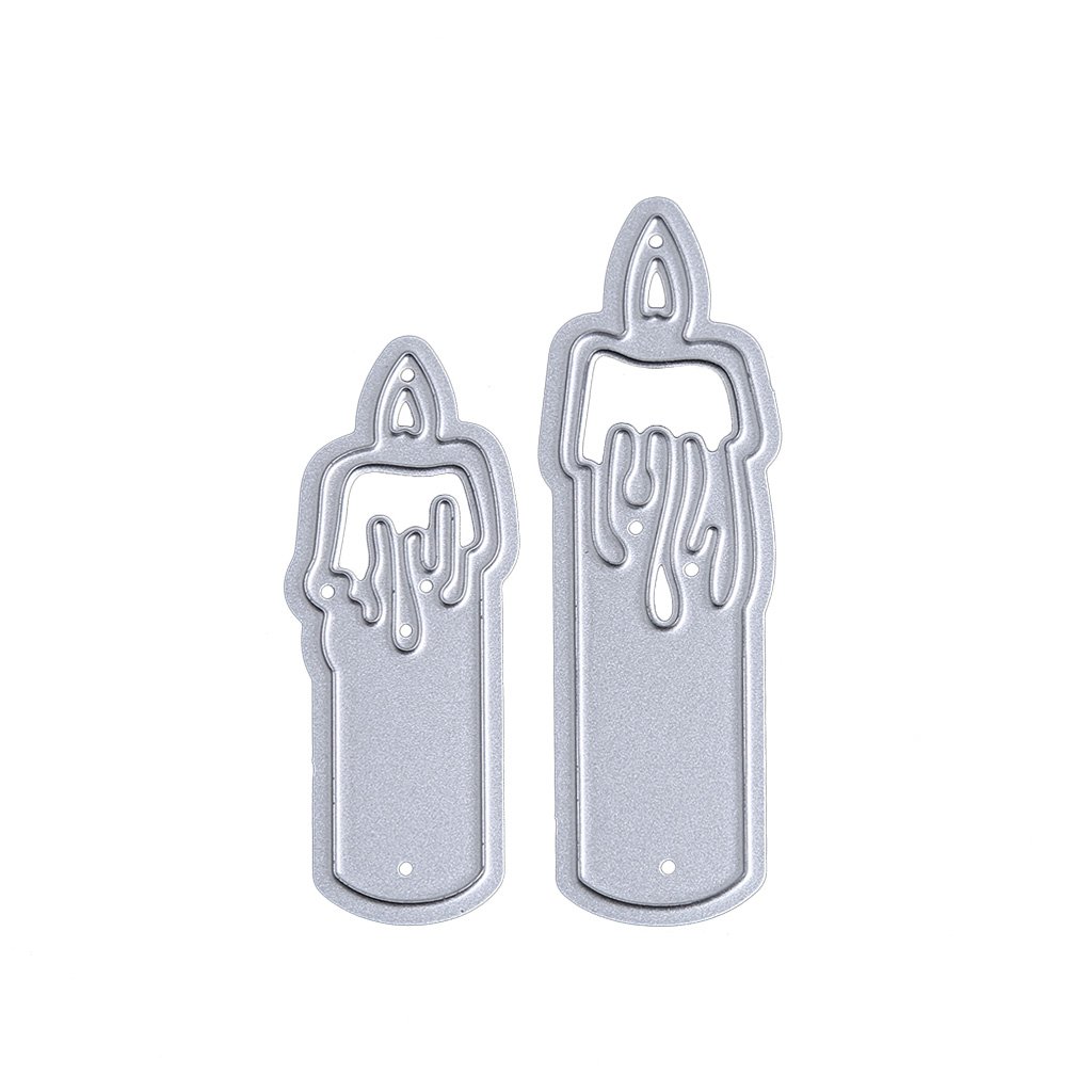 Logres Candle Cutting Dies Embossing Stencil Card Making Scrapbooking Craft DIY Decor