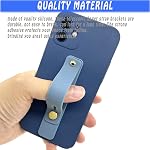 6 Support de poignée de téléphone, 2 Styles, CKANDAY Portable Doigt Téléphone portable Grip Téléphone télescopique Porte-Feuille de Doigts Universel pour la plupart des Smartphones Comprimés, Patterns d'amour et couleurs solides