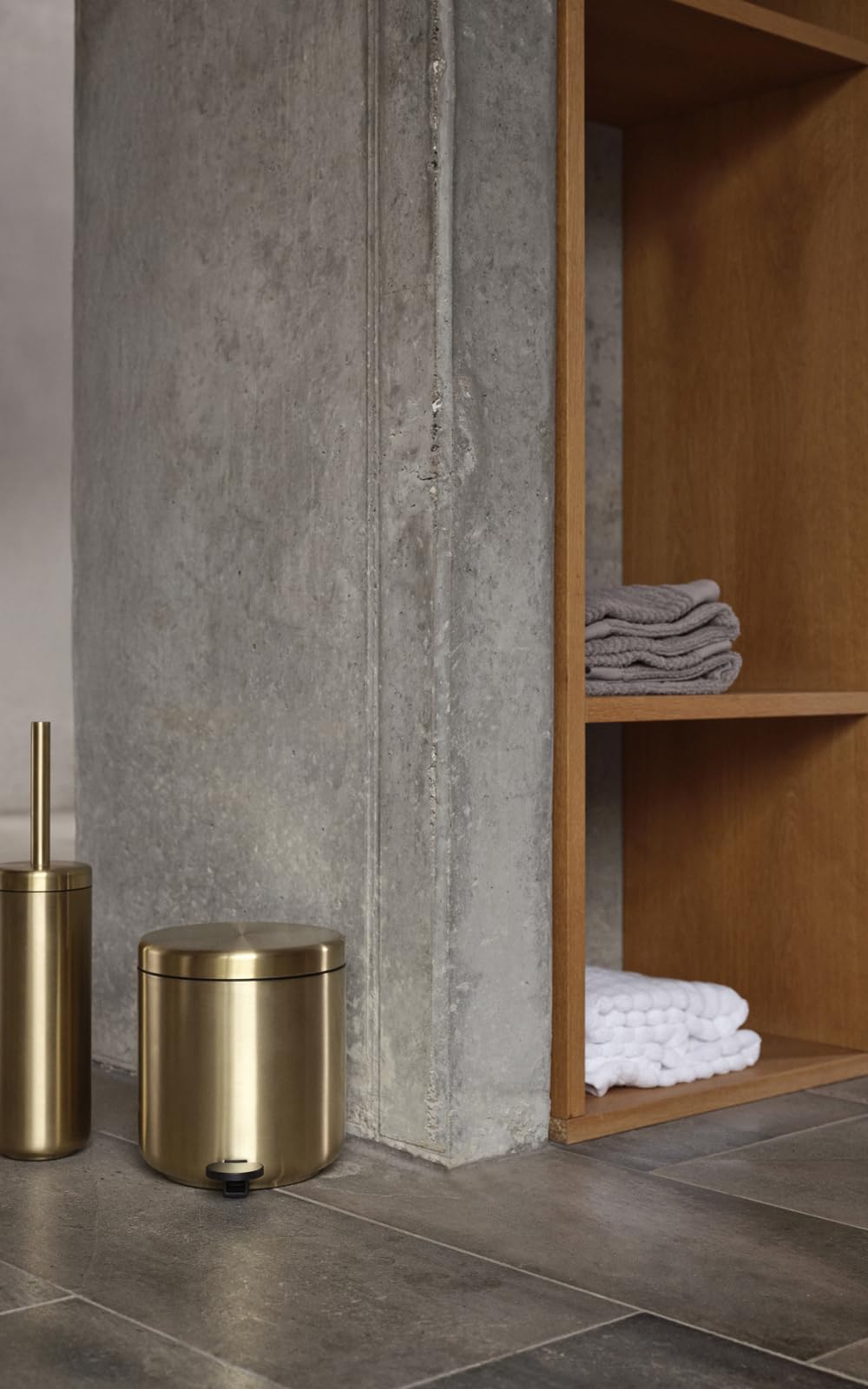 Zone Denmark Ume Toilet Brush Diameter 10 x 42 cm Brass, 43 cm - dia. 10 cm - Image 2