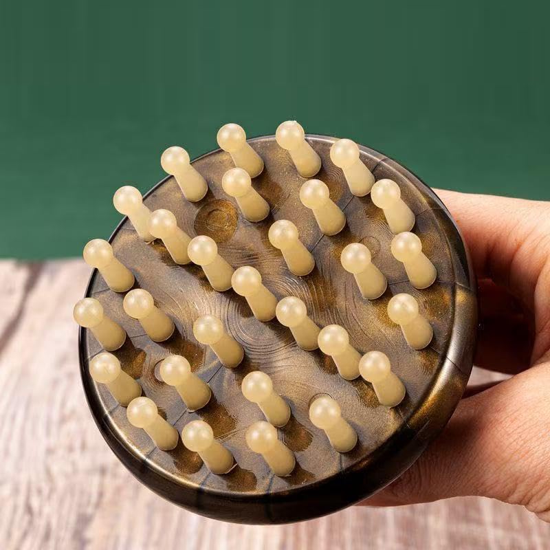 Image of Multifunctional Body Massager Brush with 33 Soft Nodes - Deep Tissue Scalp, Neck & Abdominal Massager | Pain Relief, Blood Circulation & Relaxation Tool for Full Body (Big Meridian)