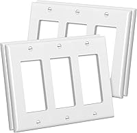 Vista 11 de CML Placas Decorativas de Pared, Paquete de 50 Cubiertas para Receptáculos de Toma de Corriente, Placas de Interruptor de 1-Gang, Tamaño Estándar