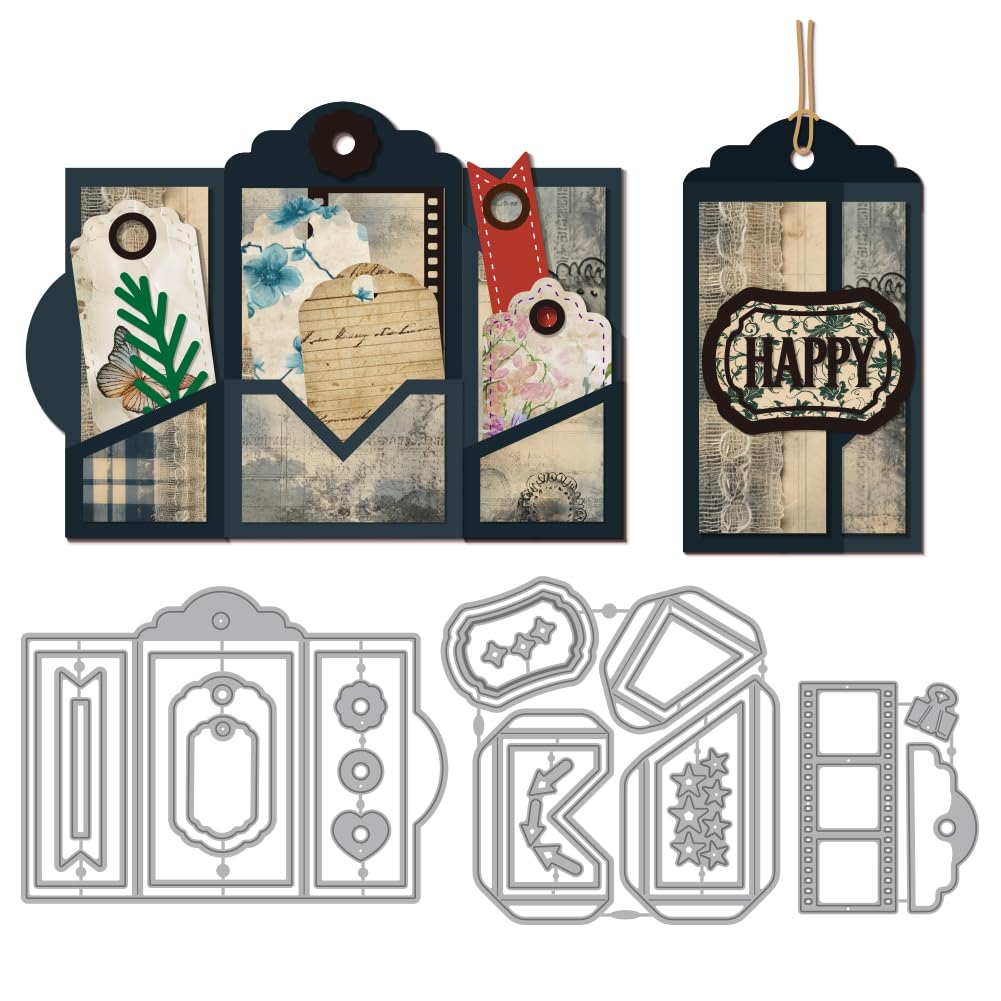 Matrices De Découpe Métal Vintage MAYJOYDIY - Pochoirs Gaufrage Scrapbooking & Cartes