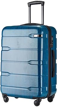 Suitcases Trolley Case Universal Wheel Suitcase Suitcase Portable Storage Suitcase Boarding Suitcase Fashion Simple Luggage Suitcases with Wheels Color Blue, Size 20inch