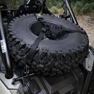Spare Tire Mount with Dual Flag Mounts for Polaris RZR Pro XP, Pro S, Turbo R & Pro R | Heavy Duty Tire Carrier for 2020–2026 UTV Models