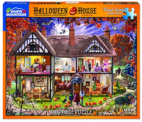 White Mountain 1000 Piece Halloween Jigsaw Puzzle for Fall