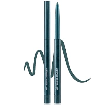 Eyeliner Pencil Quick-Drying Eye Liner Pencils Long-Lasting Multi-Use Water-proof colored eyeliners Pigmented Eye Liner Pen Dark Green