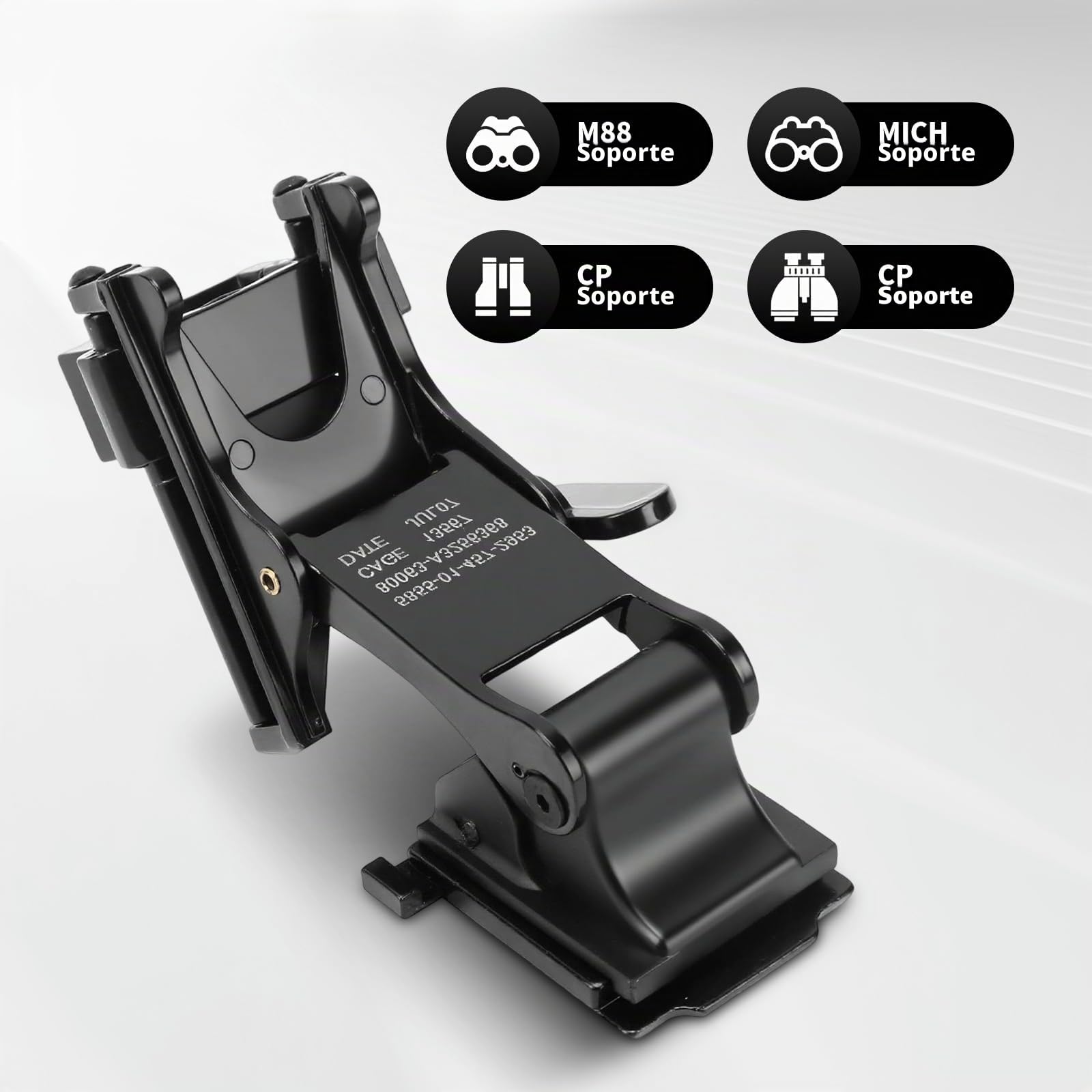 Topyond Accesorios para Casco de Metal para visión Nocturna, Soporte Adaptador de Casco M88 para visión Nocturna PVS-14, Soporte Adaptador de Unidad de visión Nocturna Mejorada