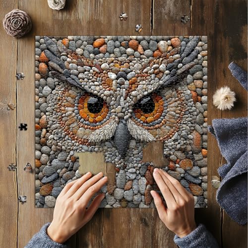 Rompecabezas Puzzles Animal Búho 10 años miniatura 3