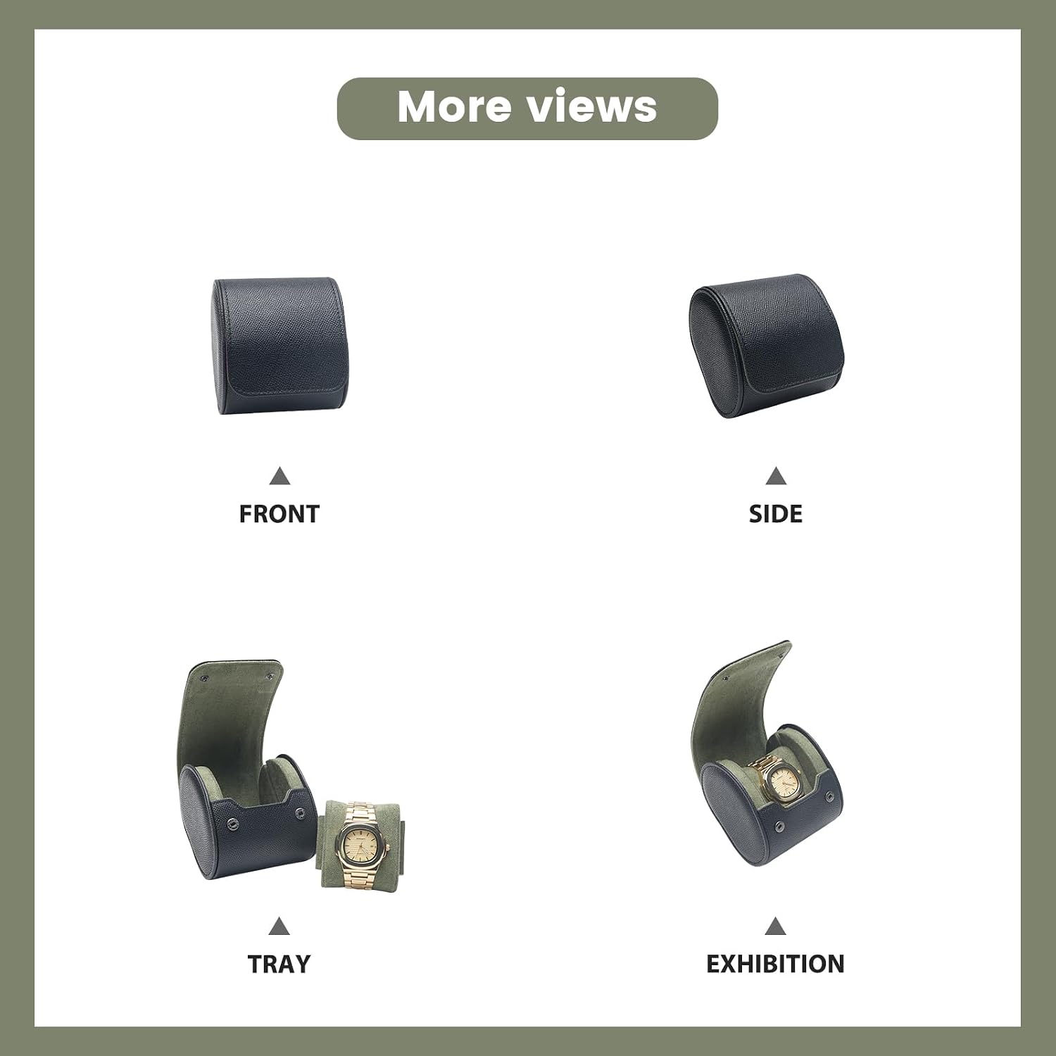 Single Watch Case, Travel Storage Organizer for Men Women image 5