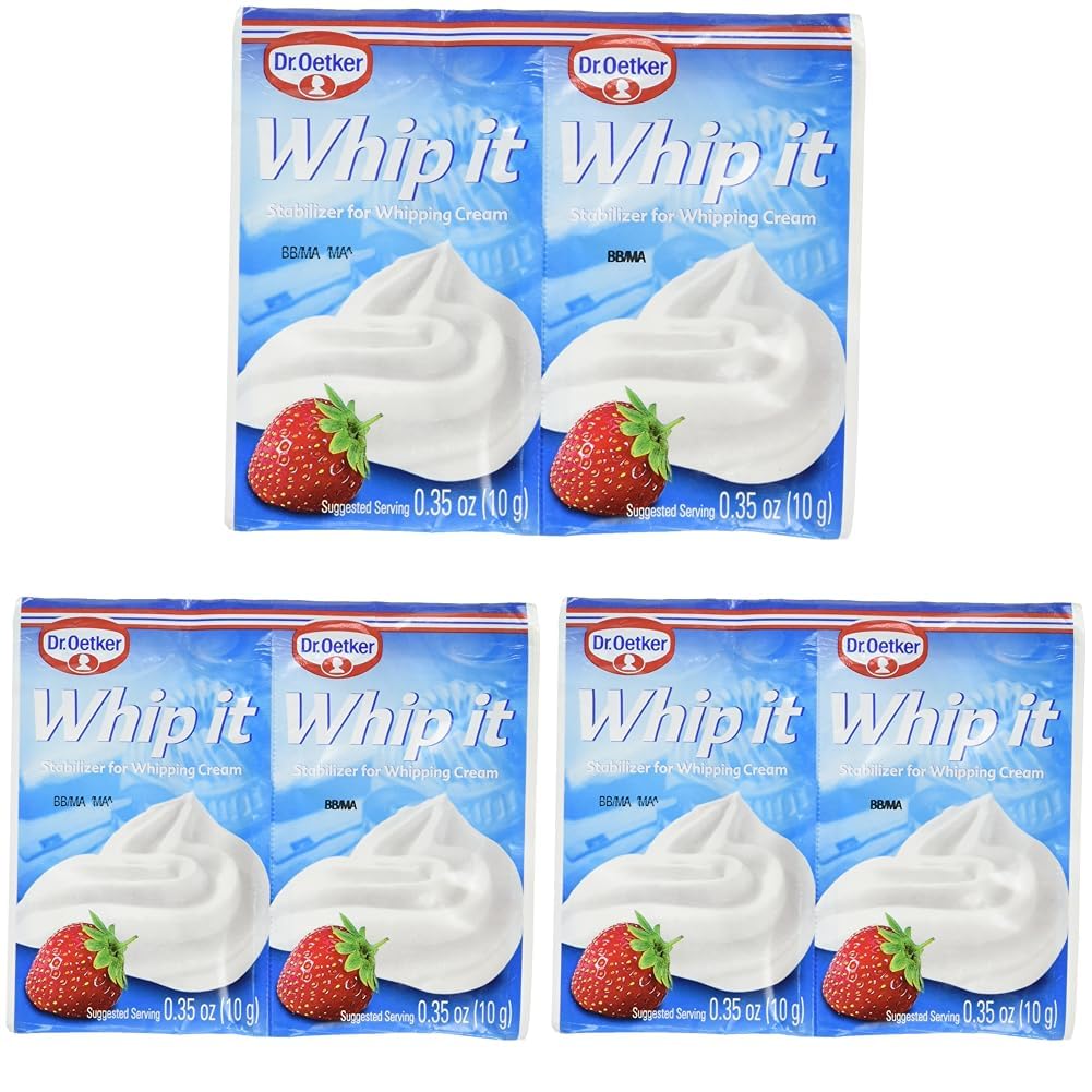 Dr. Oetker Whipped Cream Stabilizer, 0.35 Ounce (Pack of 6)