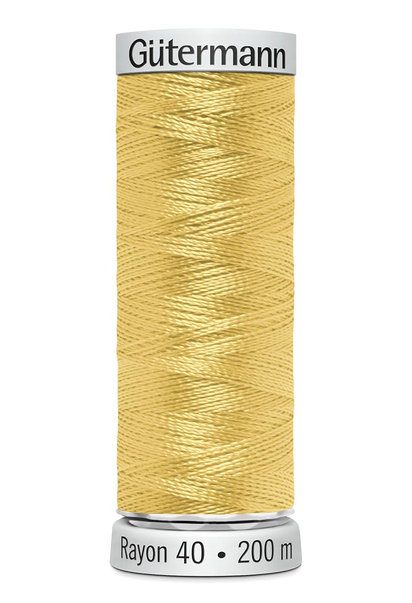 Gutermann 709700/1067 | Lt Yellow Sulky Rayon 40 Machine Embroidery Thread 200m