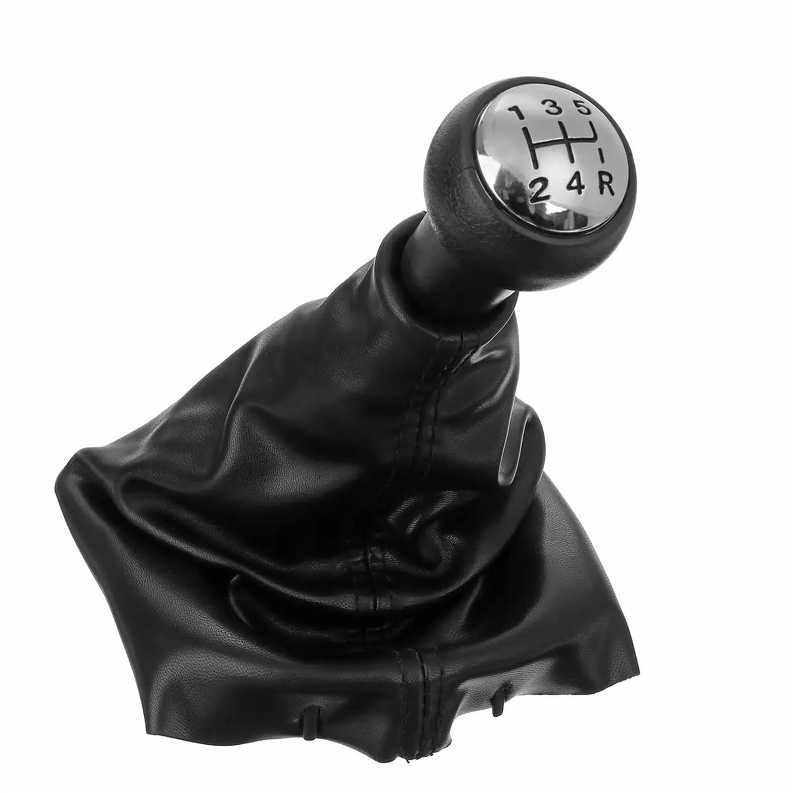 DWTNMEX Gear Shift Knob for Citroen for C3 for C5 for XSARA 1997-2009 5-Speed Manual Car Gear Shift Knob Lever Shifter with Gaitor Cover(Shift with Gaitor)