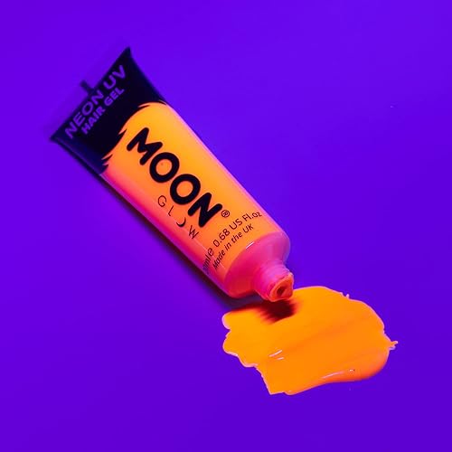 Miniatura 6 de Moon Glow - Gel para el cabello Blacklight Neon UV - Juego de 8 tubos de 0.67 oz - Tinte temporal para el cabello - Spike and Glow!