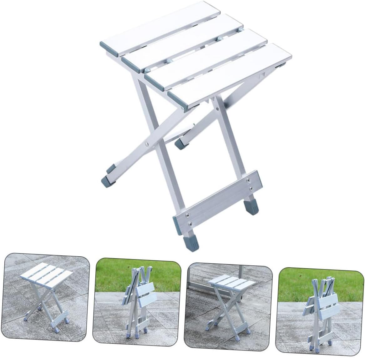 PRETYZOOM Folding Camping Chair Style Stool Aluminum Alloy Lightweight for Outdoor Activities