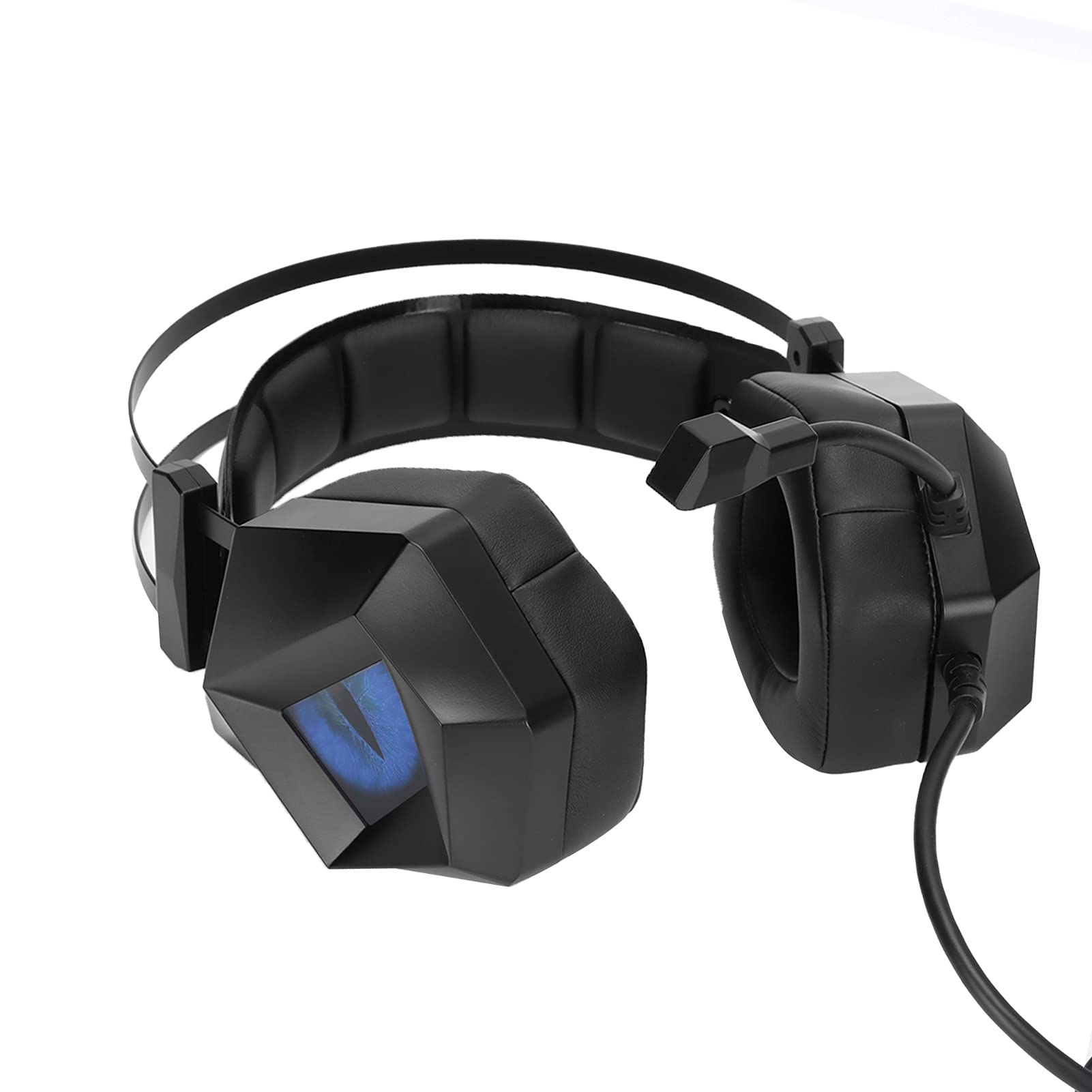 Konkurencyjny Zestaw Słuchawkowy do Gier TAIDU Nauszne Słuchawki Stereofoniczne z Przestrzennym Dźwiękiem do Komputera do Gier, Trwałe Przewodowe Słuchawki do USB do Komputera PC, 1 X,