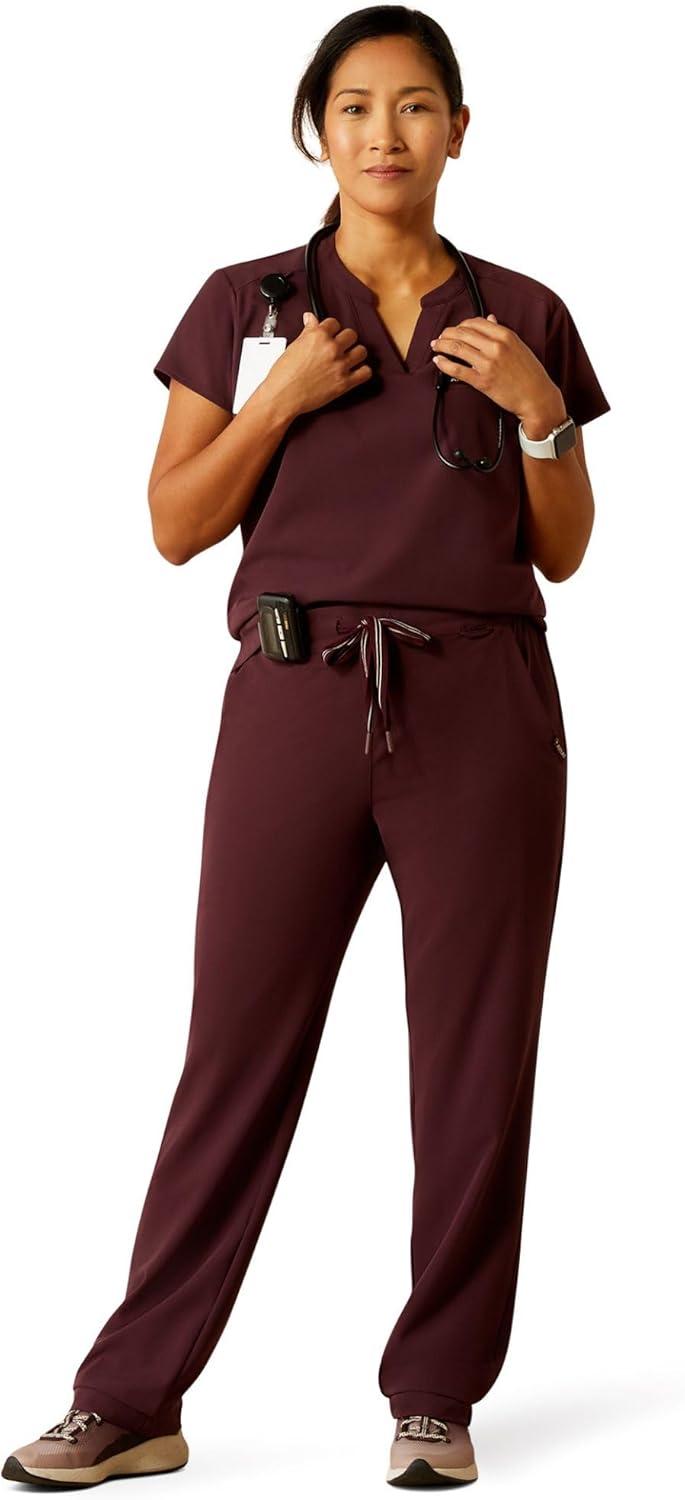 Ariat Womens Eliza Two Pocket Fashion Scrub Top - Image 4
